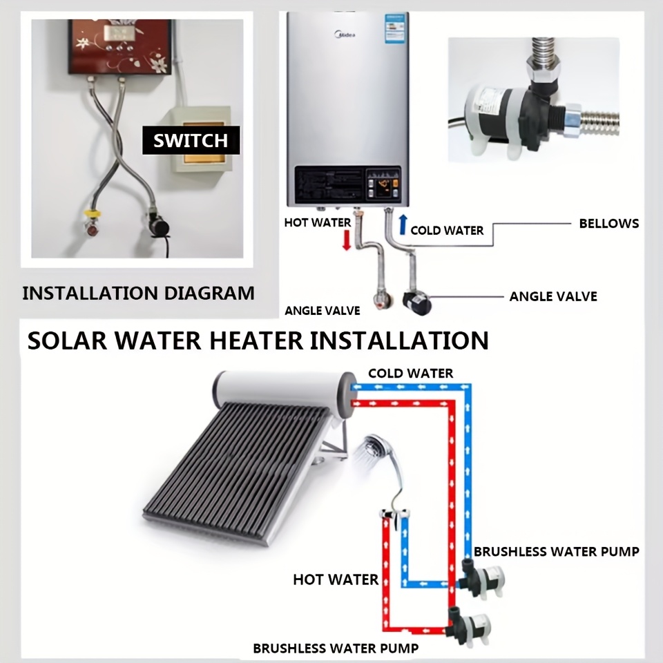 threaded water heater shower floor heating booster Temu Mauritius