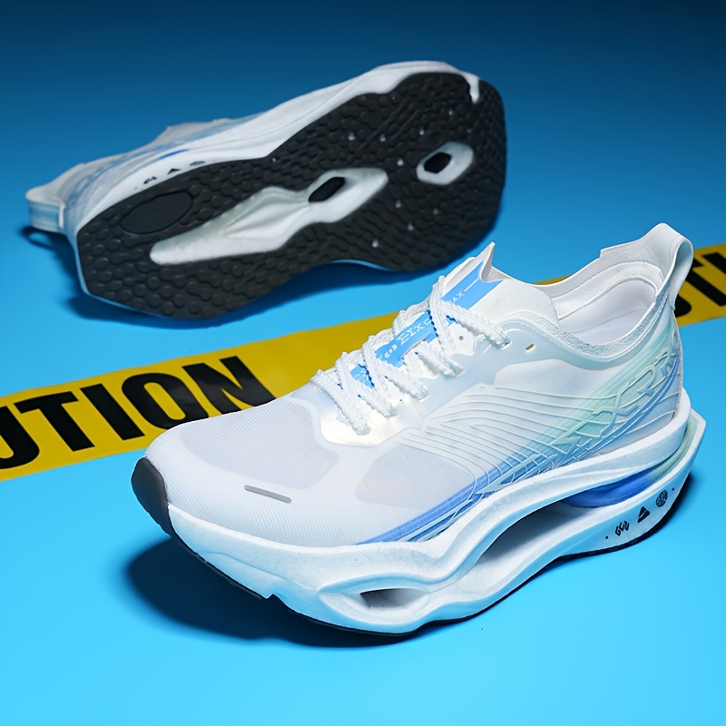 Fly Electric 6U Collaboration Cyber Running Shoes Carbon Plate Anti-Torsion Student Running Shock Absorption Breathable Racing Sneakers