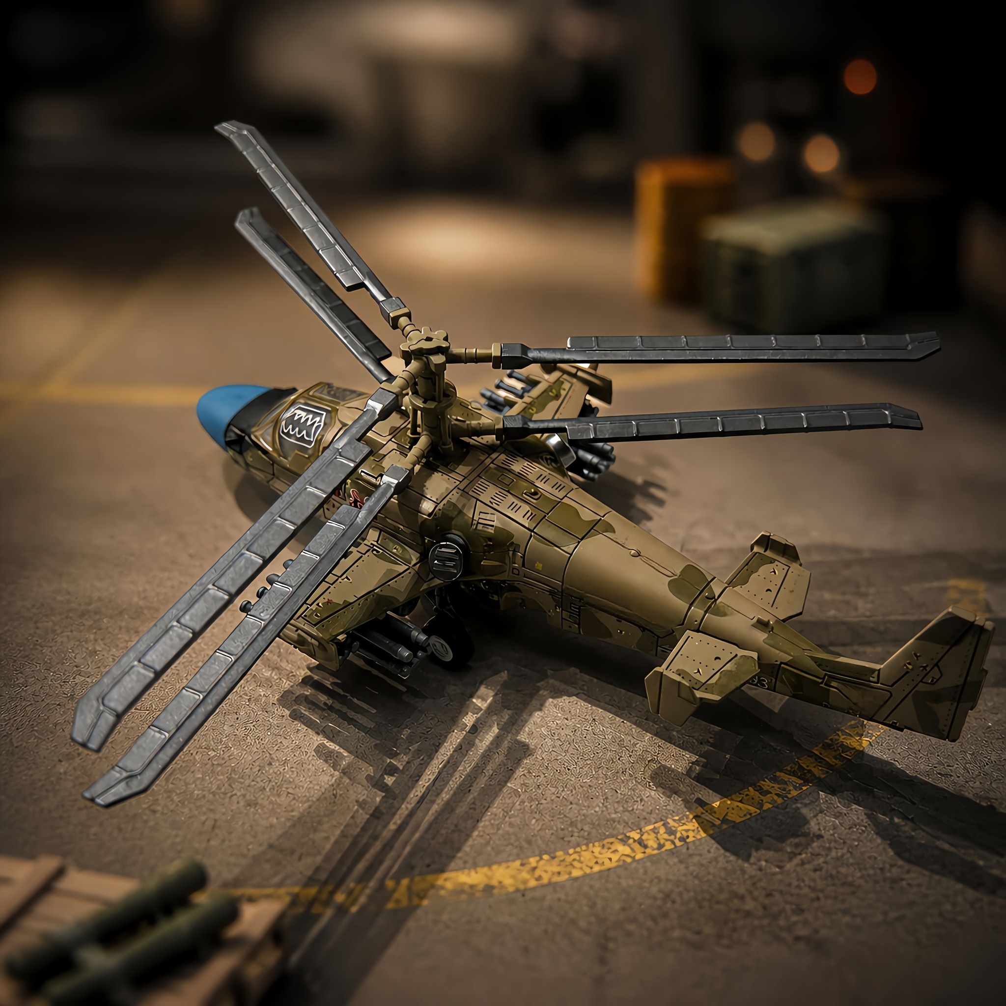 Realistic Helicopter Building Model Kit