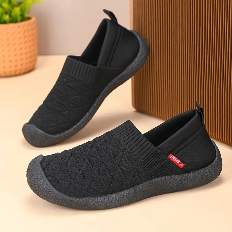 Knit Slip-On Loafers