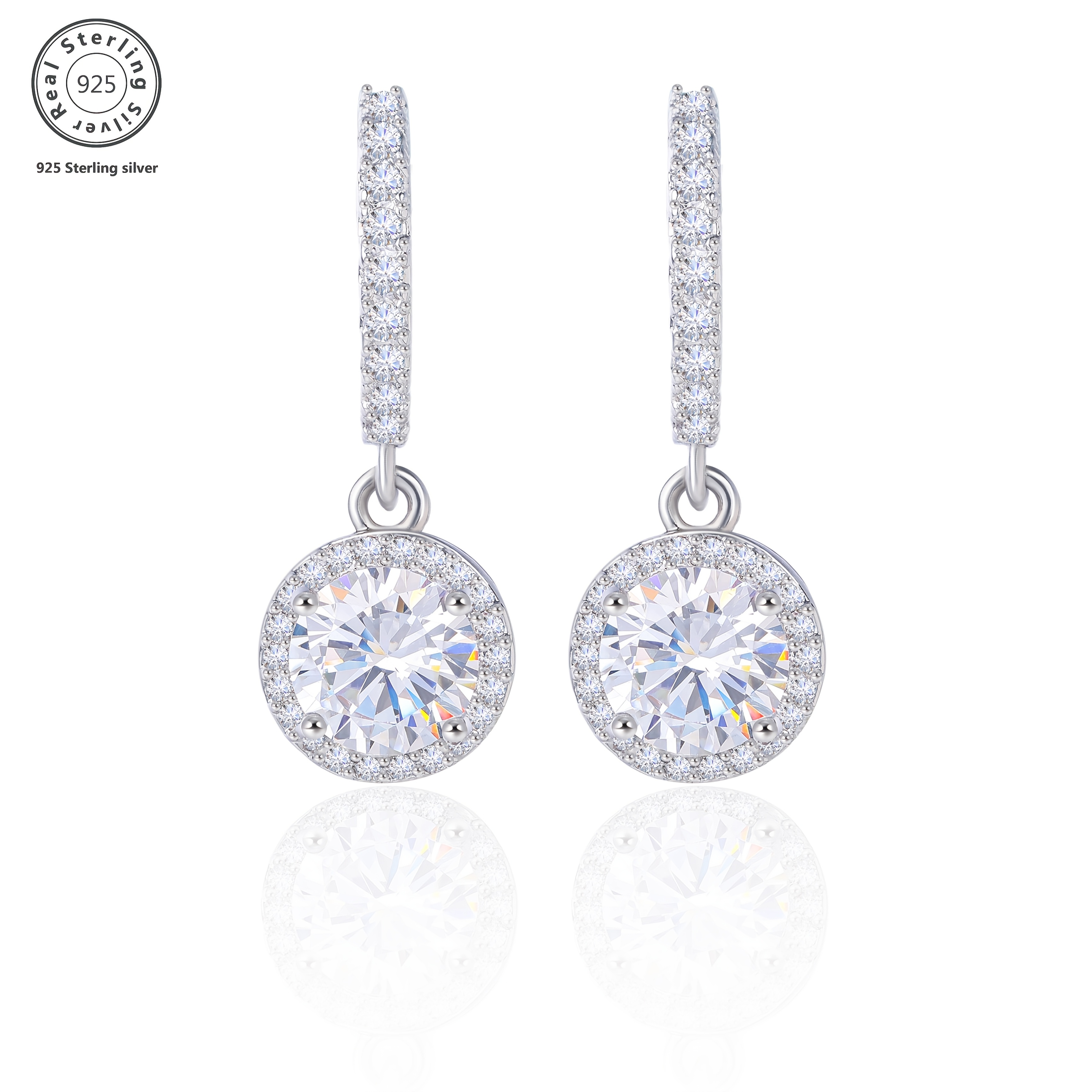 round dangling earrings   atmosphere suitable for women a   of gift occasions with box Product details 4