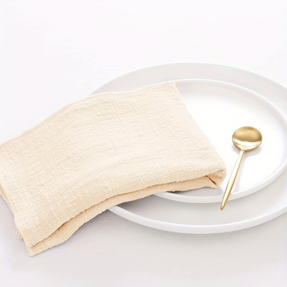 DeZerlor Lot De 6 Serviettes En Tissu Lavables En Coton Pour