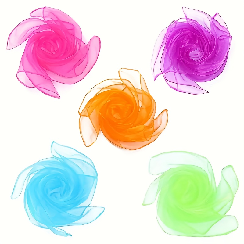 TEMU A Set Of 5 Sensory Toys, Including Dancing Scarves And Cloth Bags, Is Perfect For Educational Purposes, Creative Gifts, And Party Decorations