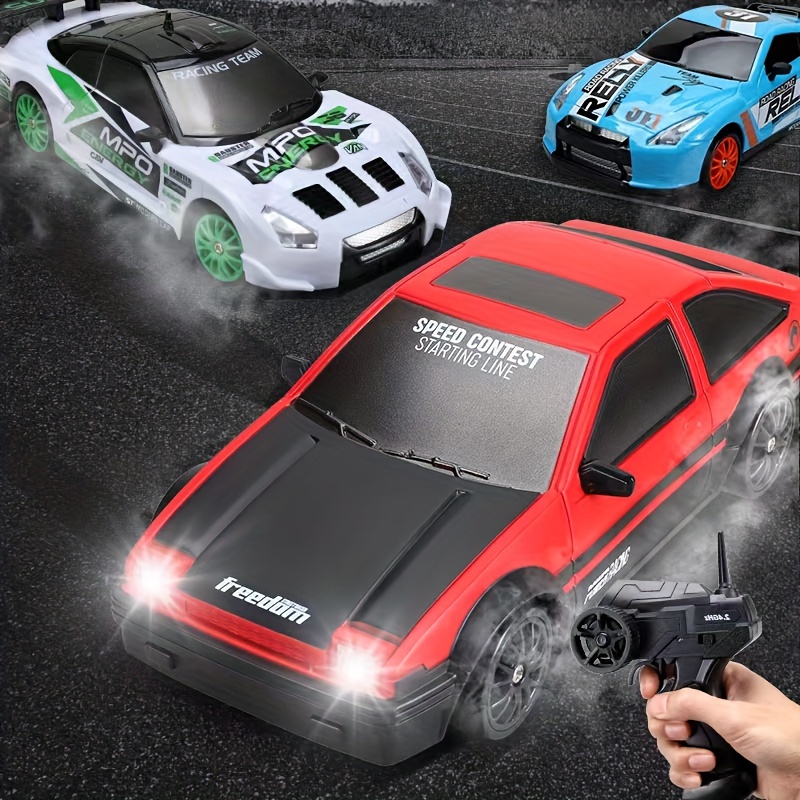 

2.4g , 1:24 Fast Car, 4wd Led Light Tire Racing Sports Remote Control Car Toy, Christmas Birthday Gift