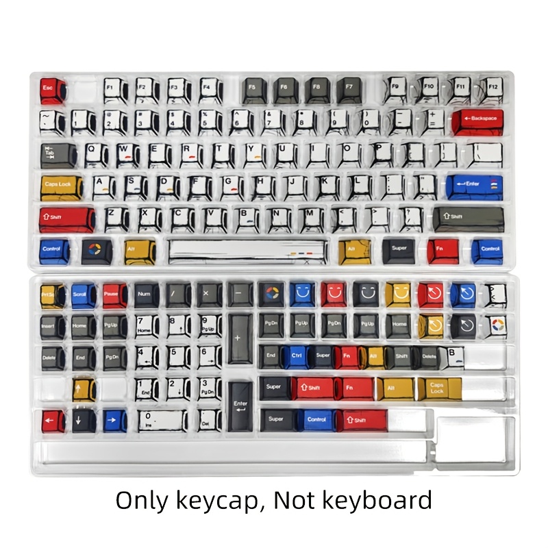 TEMU 1pc Capskyceer Cherry Height Keycap - Compatible With Switches, For , Programming, Gaming, Office - Compatible With 6.25u Layouts (e.g.