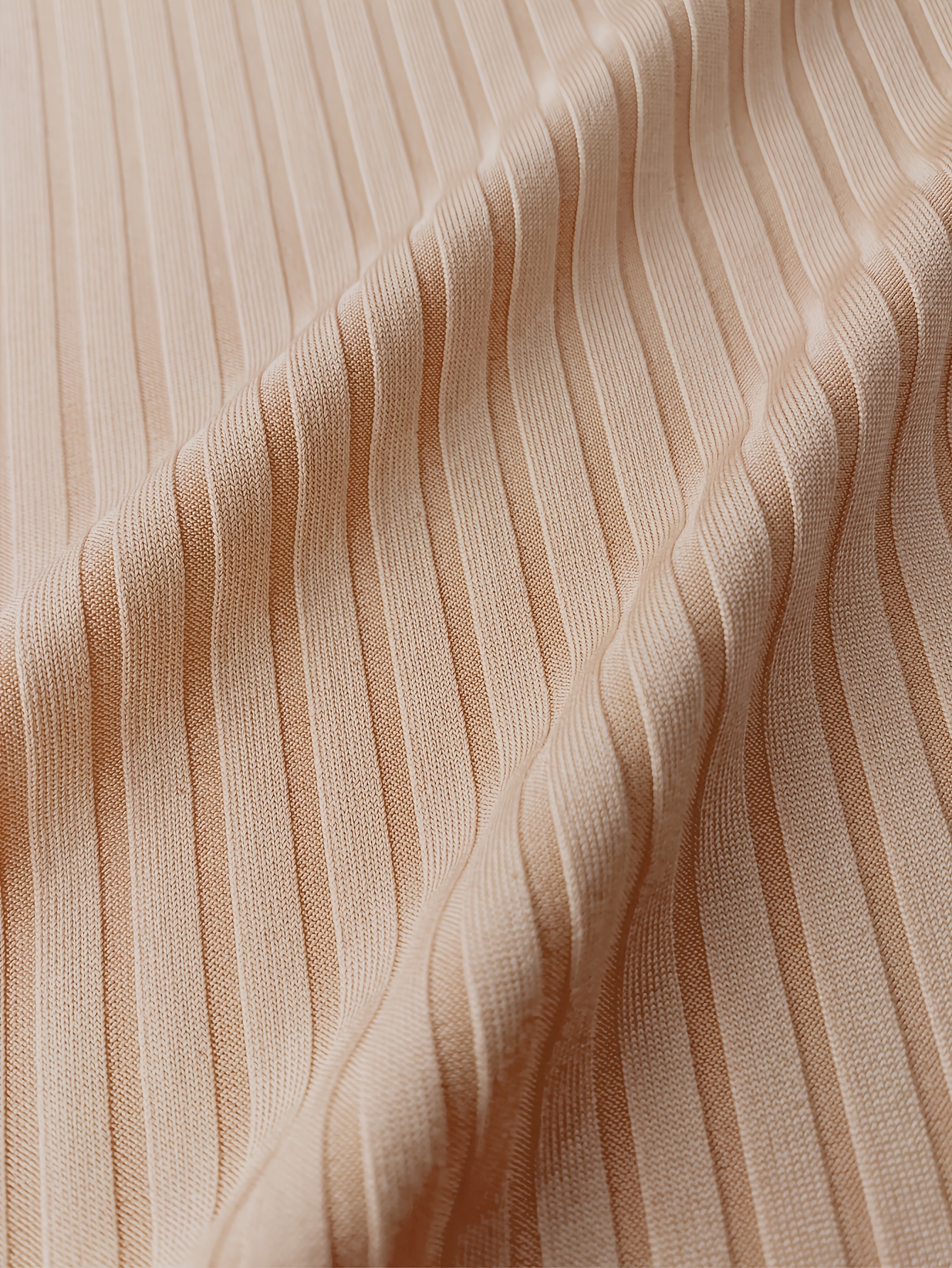 Men's Light Khaki Shirt - Beige & White Contrast Collar - Breathable Knit Fabric Shirt for Office, Golf, Parties - All-Season Formal & Casual Men's Clothing - Machine Washable