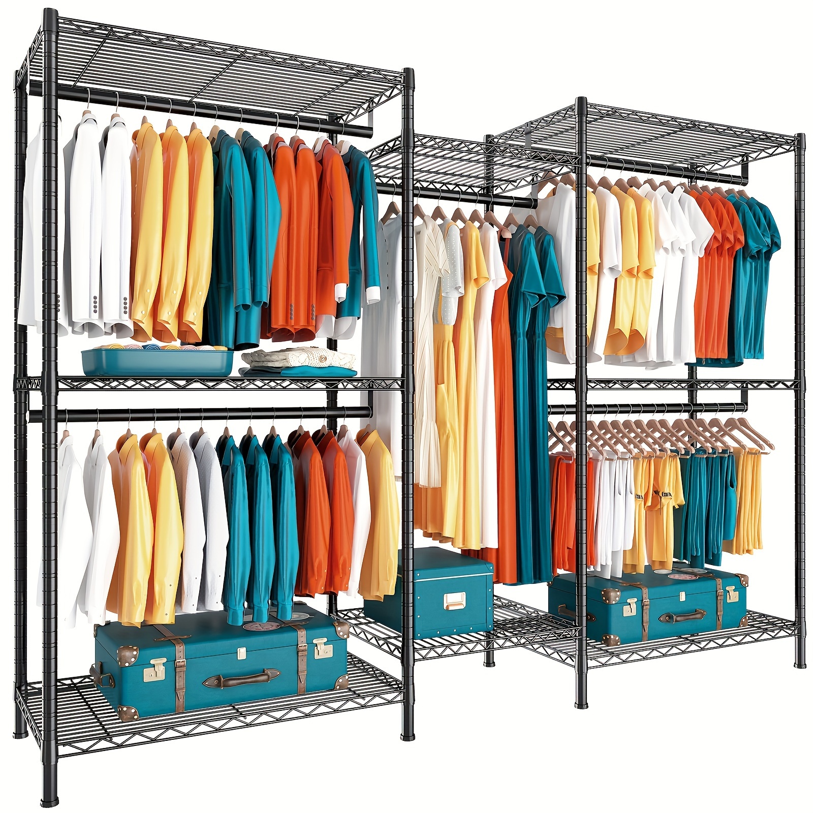 

1pc, Clothes , Clothing , 835lbs Clothing Racks For Hanging Clothes, Metal Garment , Clothes , Free Standing Closet