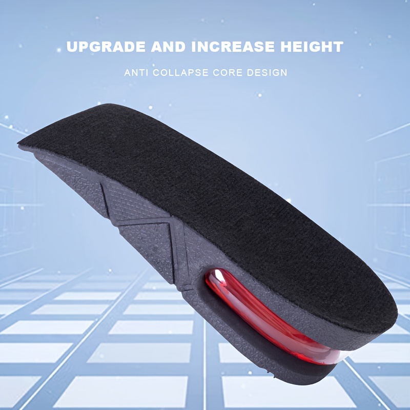 Adjustable Height-Boosting Insoles - 1 Pair, Invisible Air Cushion Design, Non-Collapse Support for Shoes & Boots
