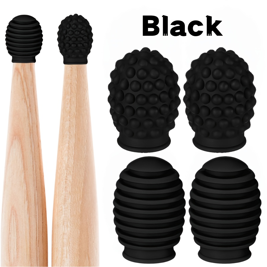 Drumstick Mute Set Drum Kit Drumsticks Professional 5a Protective Cover Drum Kit Mute Drum Noise Reduction 7a Silicone Protective Cover