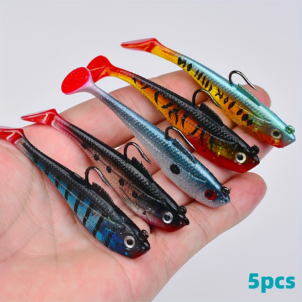 T tail Soft Lures Trout Baits Realistic Wobbling Action - Temu