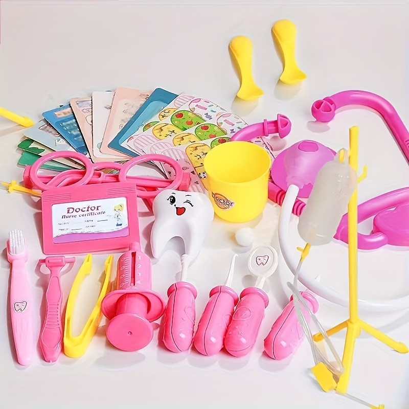 Roze serie doktersspeelgoed voor kinderen