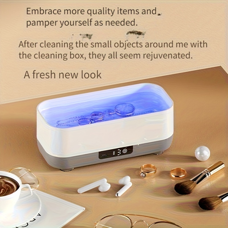 feiyba 1pc chemical free   technology cleaner machine high frequency vibration for watches jewelry glasses makeup brushes dentures usb rechargeable with   durable     Product details 3
