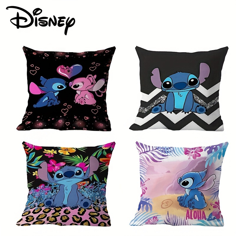 

charming" Disney Plush Pillowcase - Cute Cartoon Sleeping Cover With Zipper Closure, Perfect For Bedroom, Couch, Dorm Decor - Hand Washable Polyester