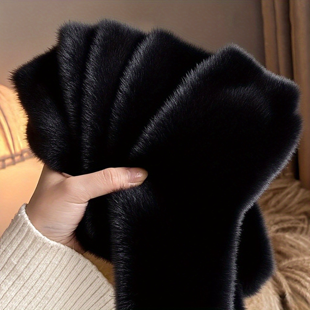 TEMU 6 piezas/3 de calcetines de felpa súper suaves para mujer - Cómodos de tubo medio, color sólido, cálidos y confortables