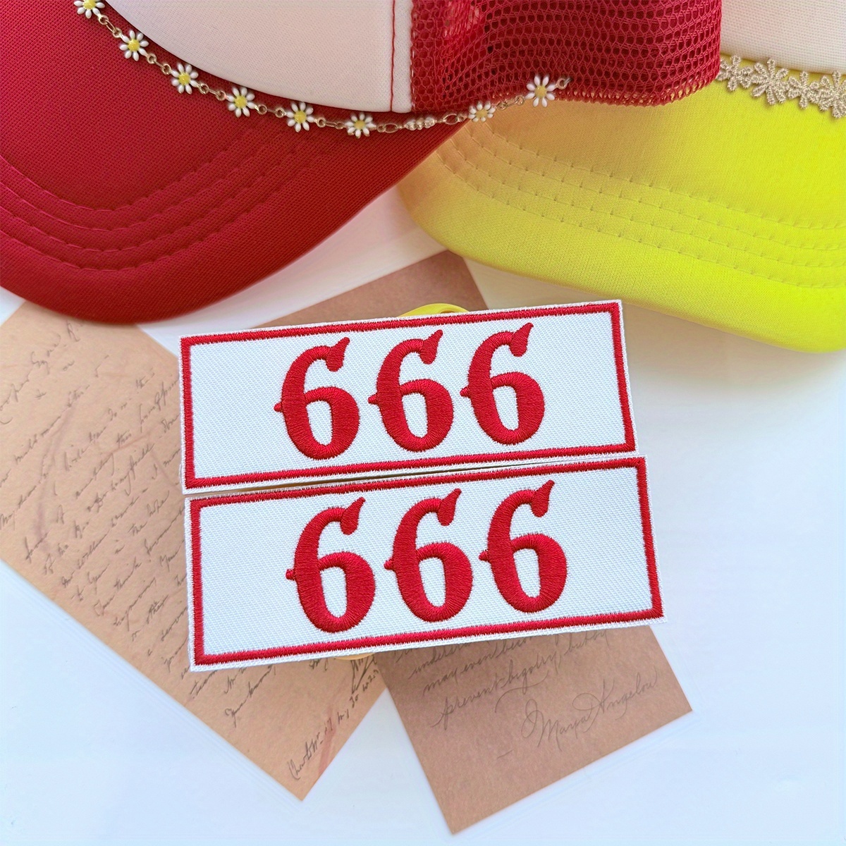 2pcs -on/sewn-on Embroidered Patches Compatible For Clothes, Jeans, Hats & Bags - Heavy-duty Ironing Application Or Hand-stitching, Fabric Decoration With