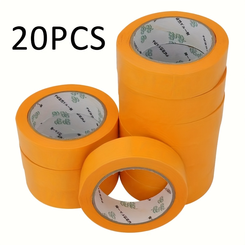 Image of Pack Of 10/20 30 Mm X 50 M | Painter Masking Tape | Masking Tape Painter's Tape Painter | Painter's Tape Masking Tape Painter