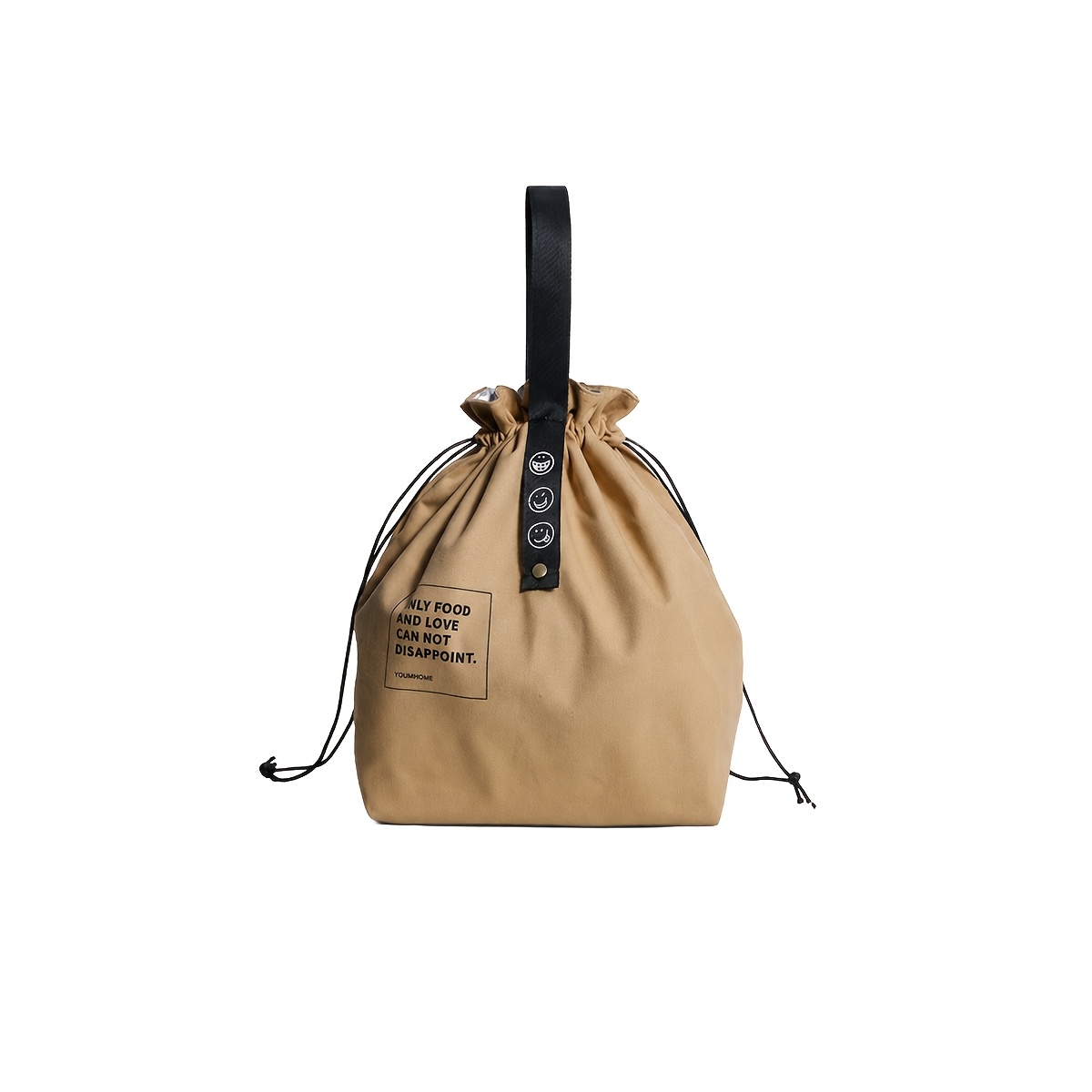 TEMU Japanese-style Handbag, Multifunctional Lunch Box Tote Bag With Drawstring Closure, Insulated Bento Does Not Contact Food (non-food Contact)