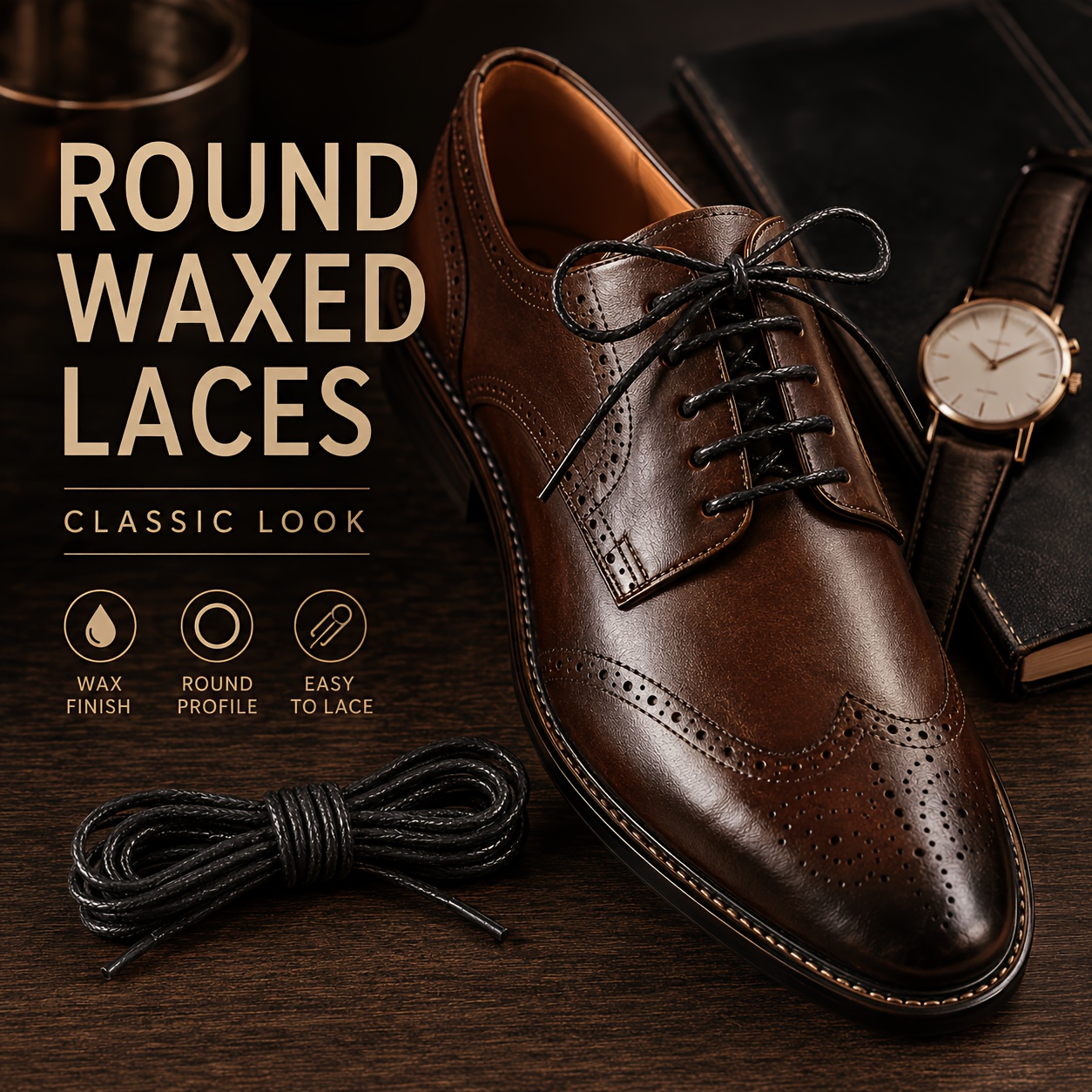 brown shoelaces sold on Temu United States