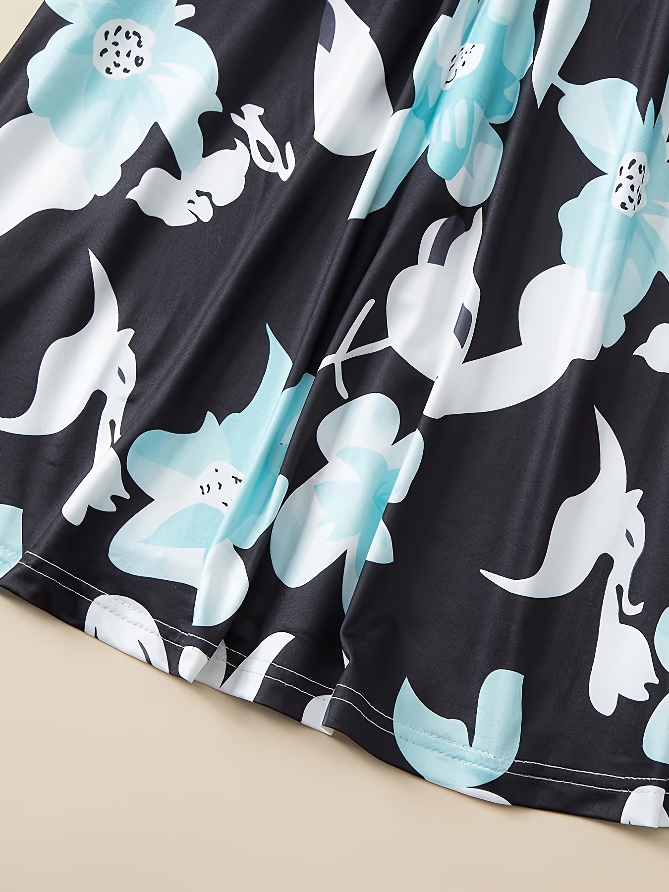 mommy matching long sleeve dresses floral print - Temu