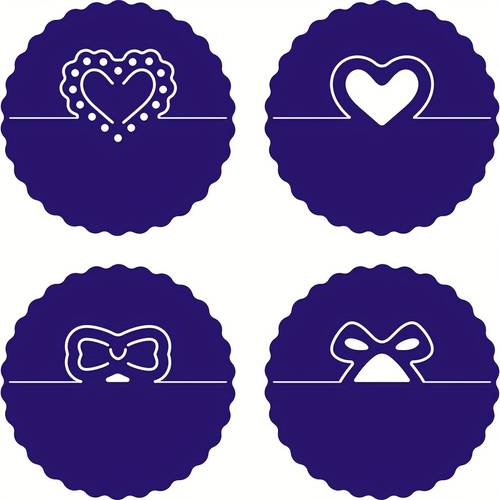 item picture a metal cutting die featuring a heart shaped bow and round tag design greeting cards or handmade notebooks as well as templates