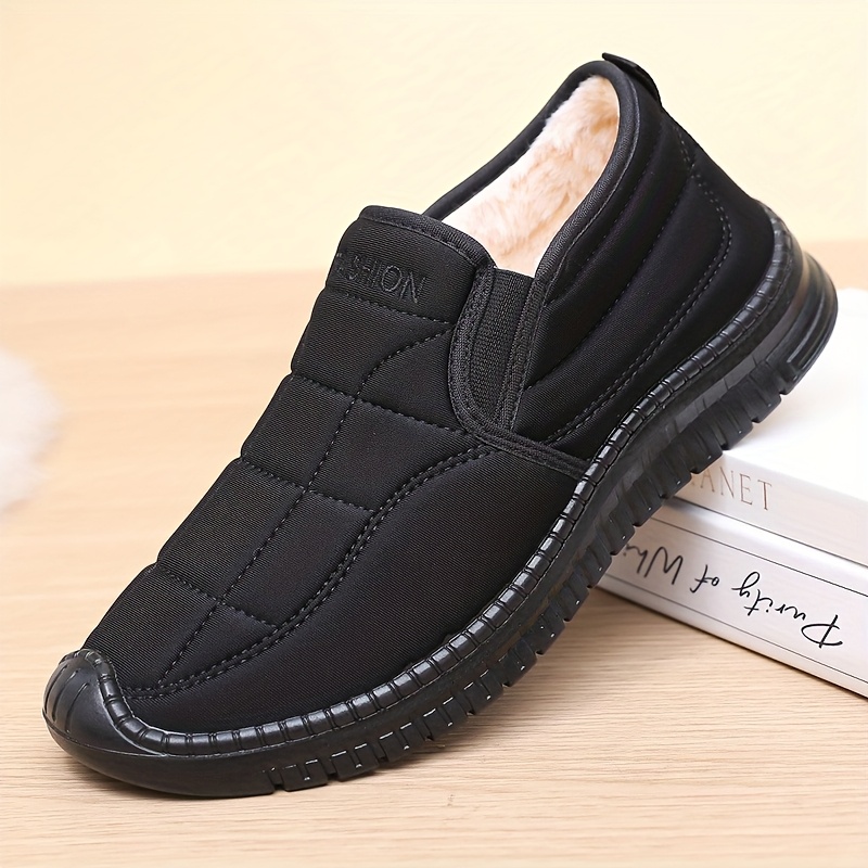 TEMU Men's Fashion Snow Boots, , Suitable For Snow And Cold Environments, Easy-to-wear Design, High-quality Footwear, Round-toe Urban Style, Stylish