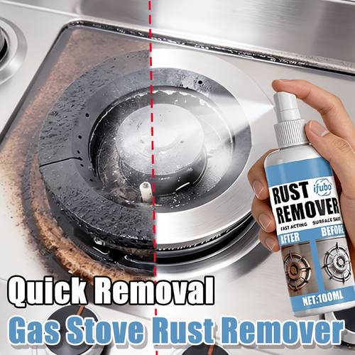 heavy duty kitchen gas stove polish rust remover eliminates oil stains and metal rust from stove quickly removes burnt on stains and restores tidy suitable for stainless steel pots