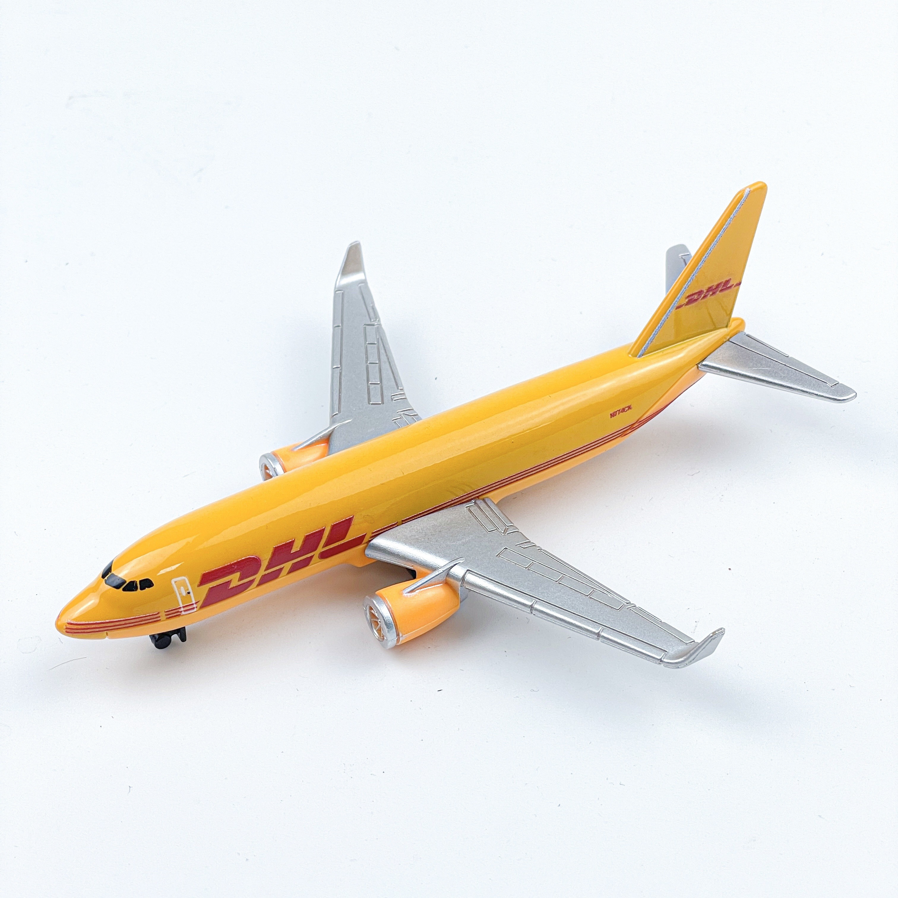 

Dhl Push-action Die-cast Metal Airplane Model Toy, Collectible And Gift Item For Christmas And Birthdays, Home Decor Display - For Children Ages 3-12 Years