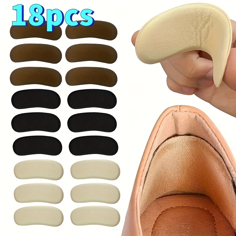 TEMU 18 piezas de protectores de talón para , almohadillas autoadhesivas para talón que evitan resbalones, rozaduras, ampollas, y el pie y el zapato