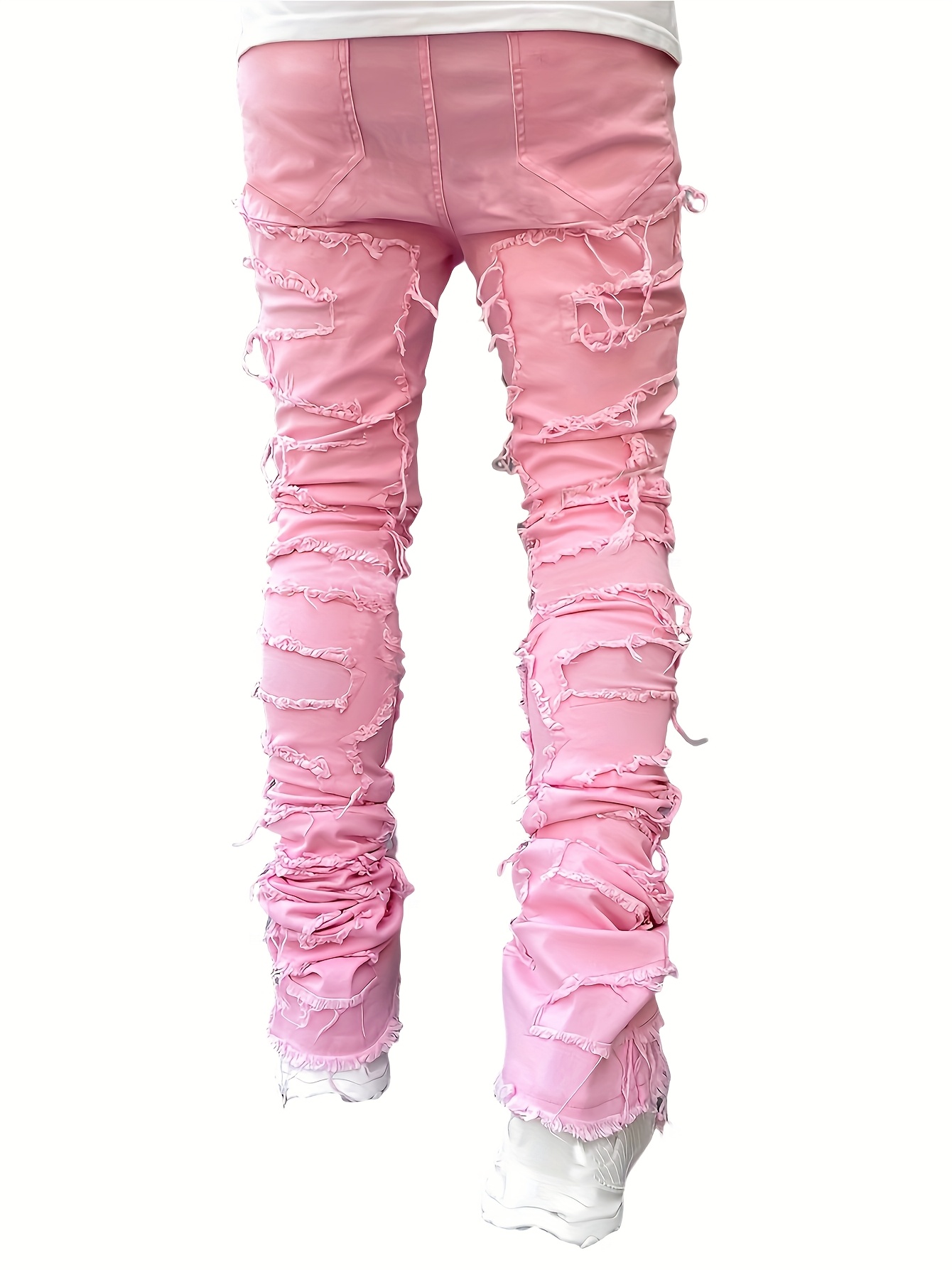 Skinny Jeans Jeans With Pink Fringe Celebrity Pink Juniors' Curvy