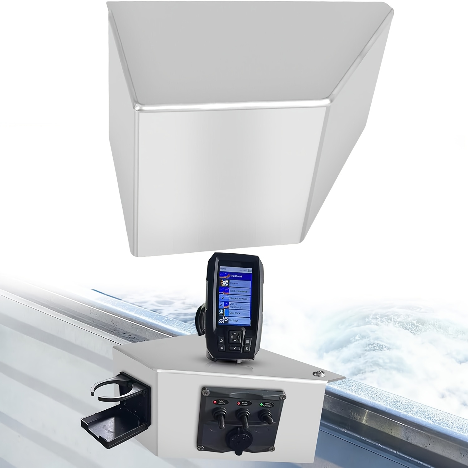 Aluminum Side Console Switch Panel Mount for Boats