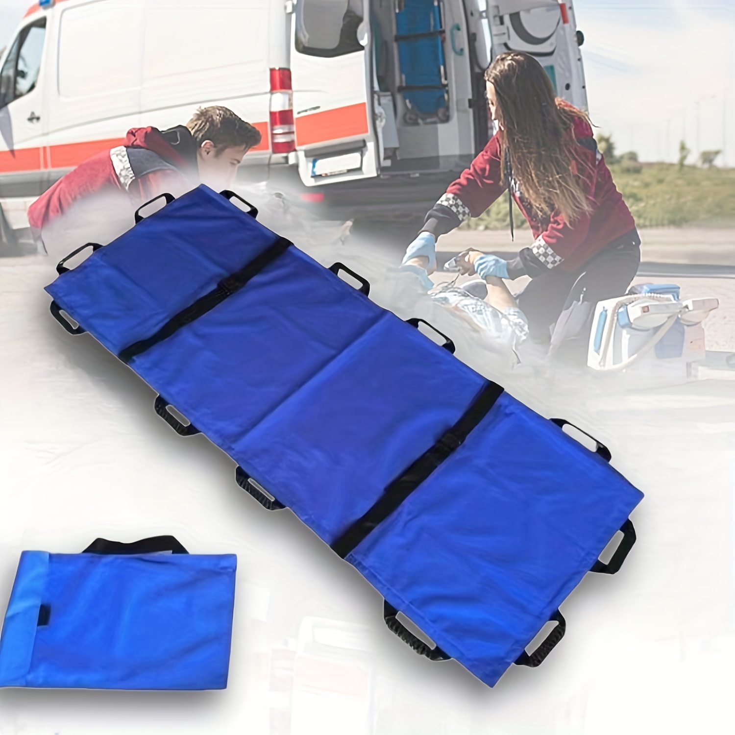 1pc Medical Soft Stretcher Outdoor Emergency Lifesaving Stretcher
