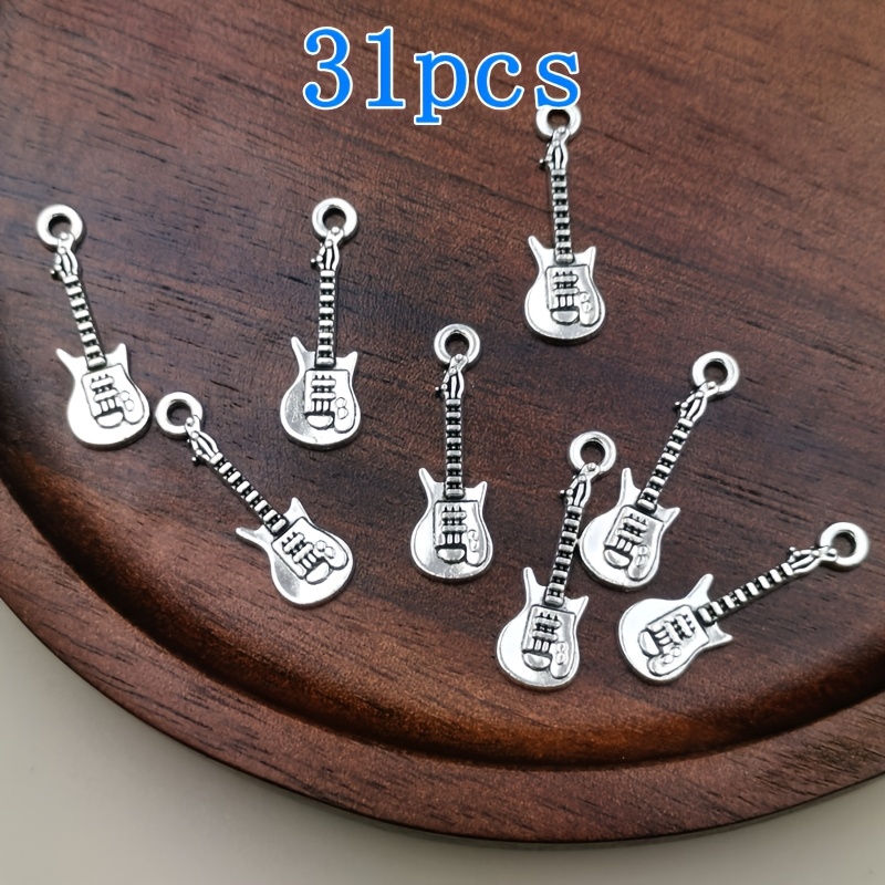 TEMU 31pcs Charm Pendant, Women's Fashion Pendant Handmade Necklace Earrings Bracelet Additions, Bohemian Style Jewelry Components
