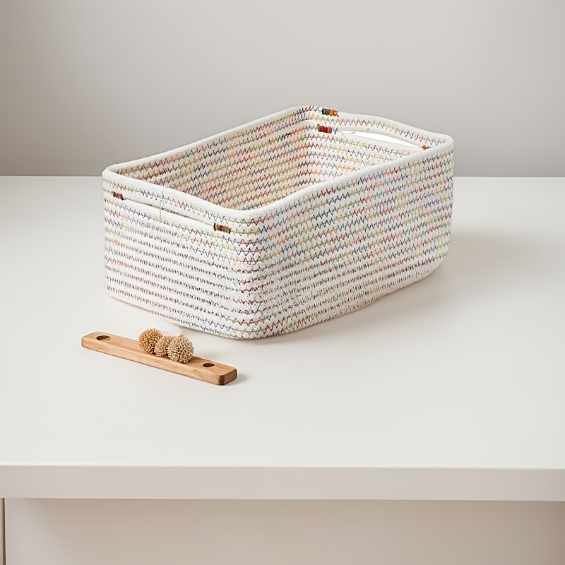Handwoven Decorative Baskets for Home Decor & Toy Organization