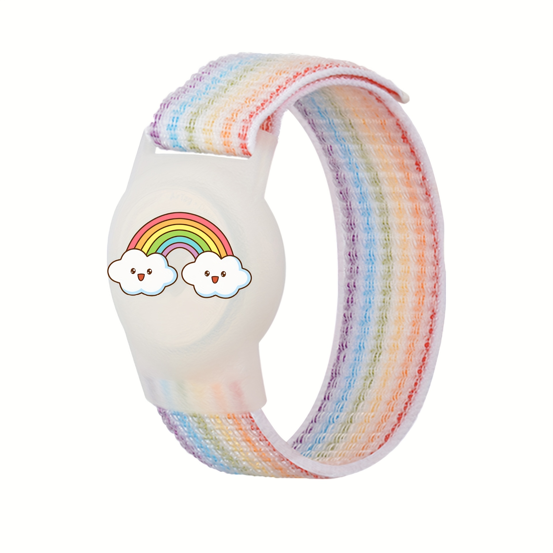 E-shop Airtag Schutzhülle, (Airtag Nicht Enthalten) (Tracker Nicht Enthalten, Hülle ), Niedlicher Cartoon Airtag Lanyard, Nylonseil Weiches Silikon
