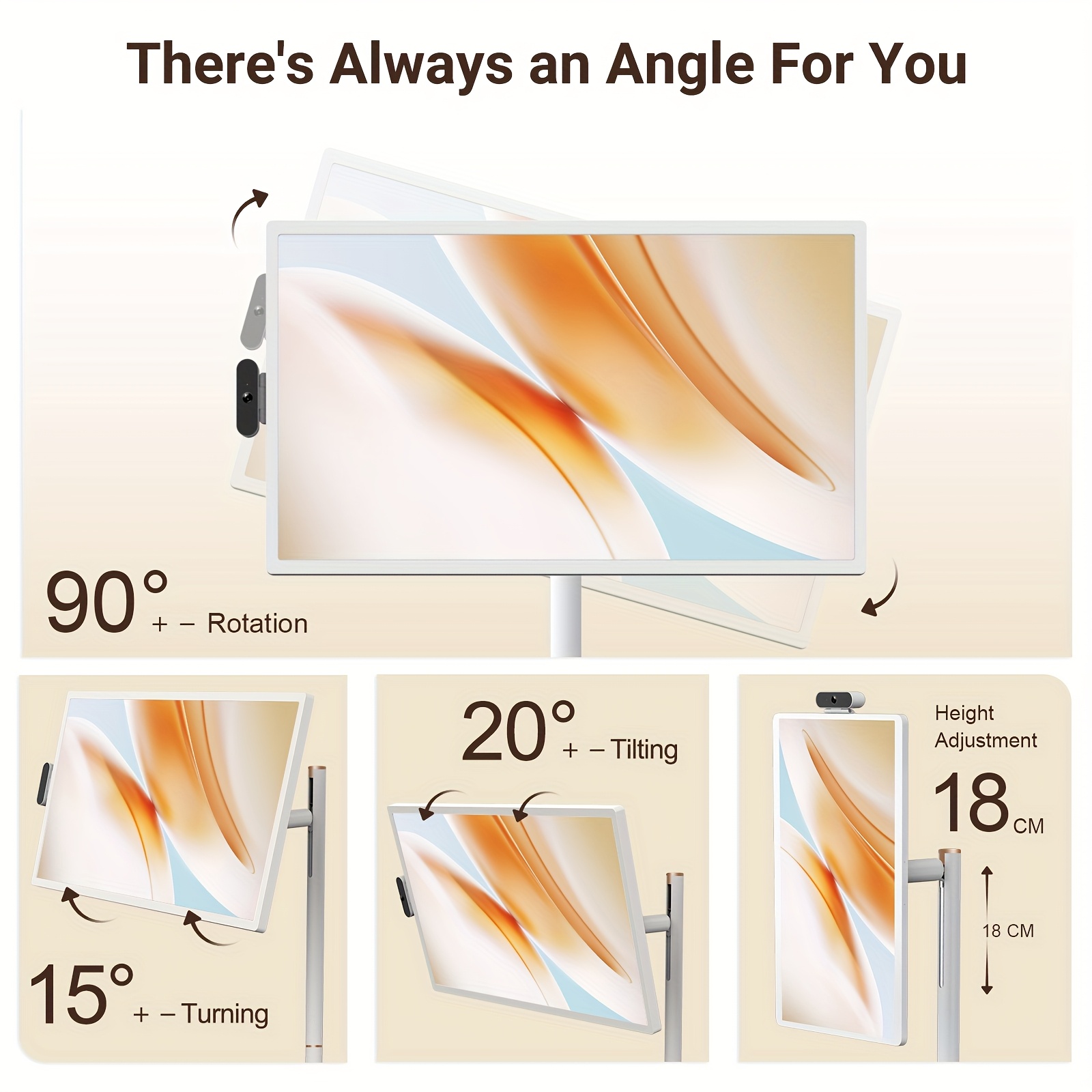 fhd 2nd   tv wheel portable rotatable touchscreen 8 8 gb   128gb rom   14 9300mah voice remote Product details 3