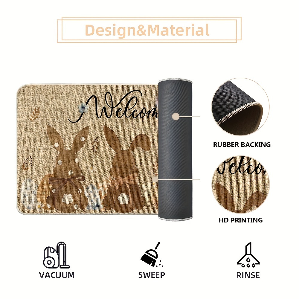 WARMGREY TAIL BUNNY BUNNY DOORMAT
