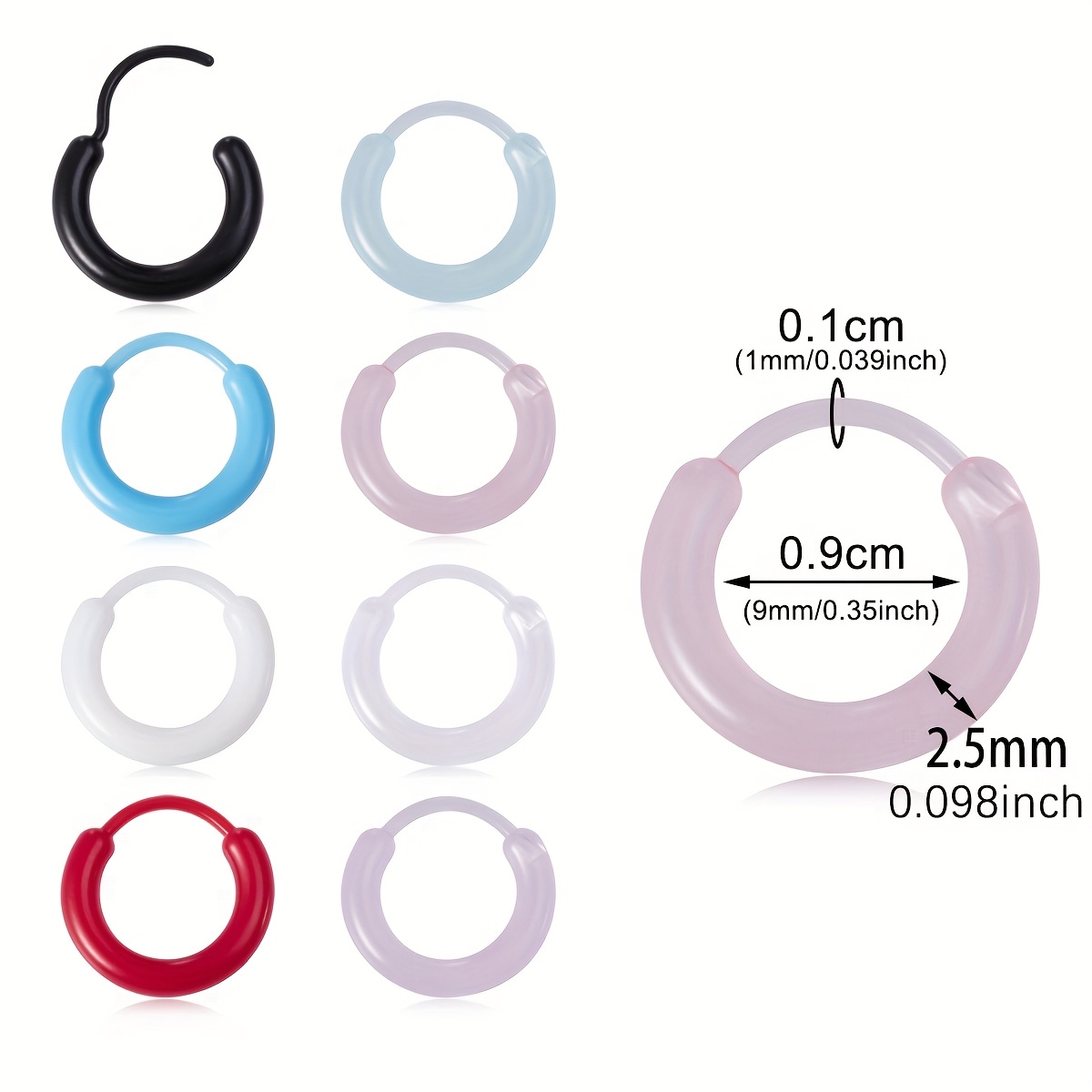 16pcs Cute Resin Rings for Daily Party Wear