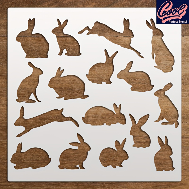 

Reusable Rabbit Stencil " X " - Diy Crafts, , Sign Making & Painting On Wood And Canvas