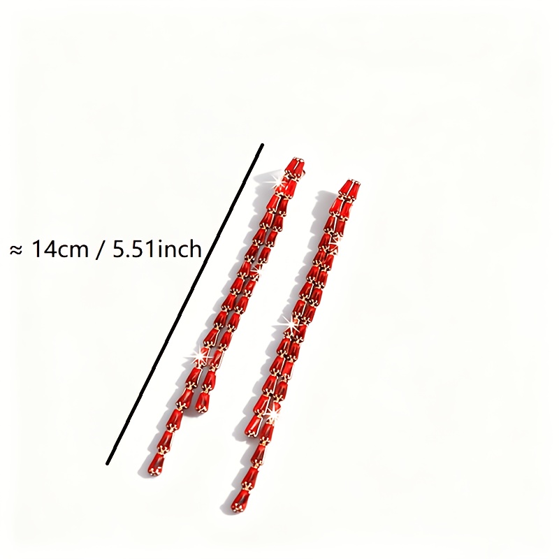 Modern Multi-Colored Synthetic Zirconia Inlay Earrings