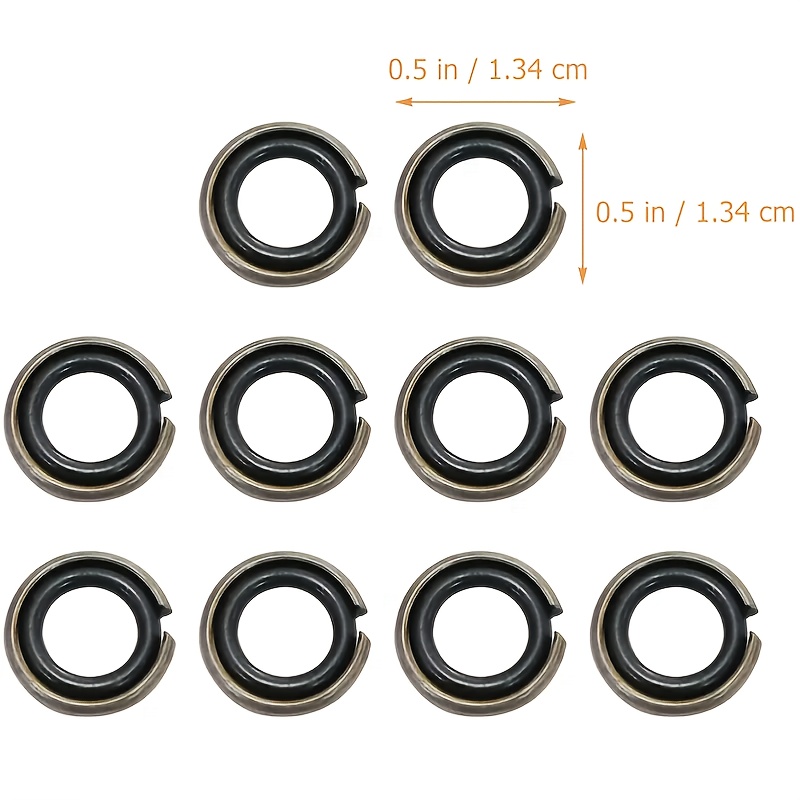 20 Stainless Steel Anti-loosening O-ring Sleeves, Gaskets, Output Shaft Square Ring Clamps, Suitable For 1/2 Inch Drive Impact Wrenches