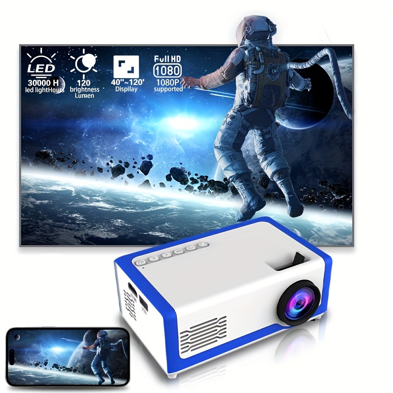 A30c Wifi Mini Projector Smart Tv Portable Home - Temu