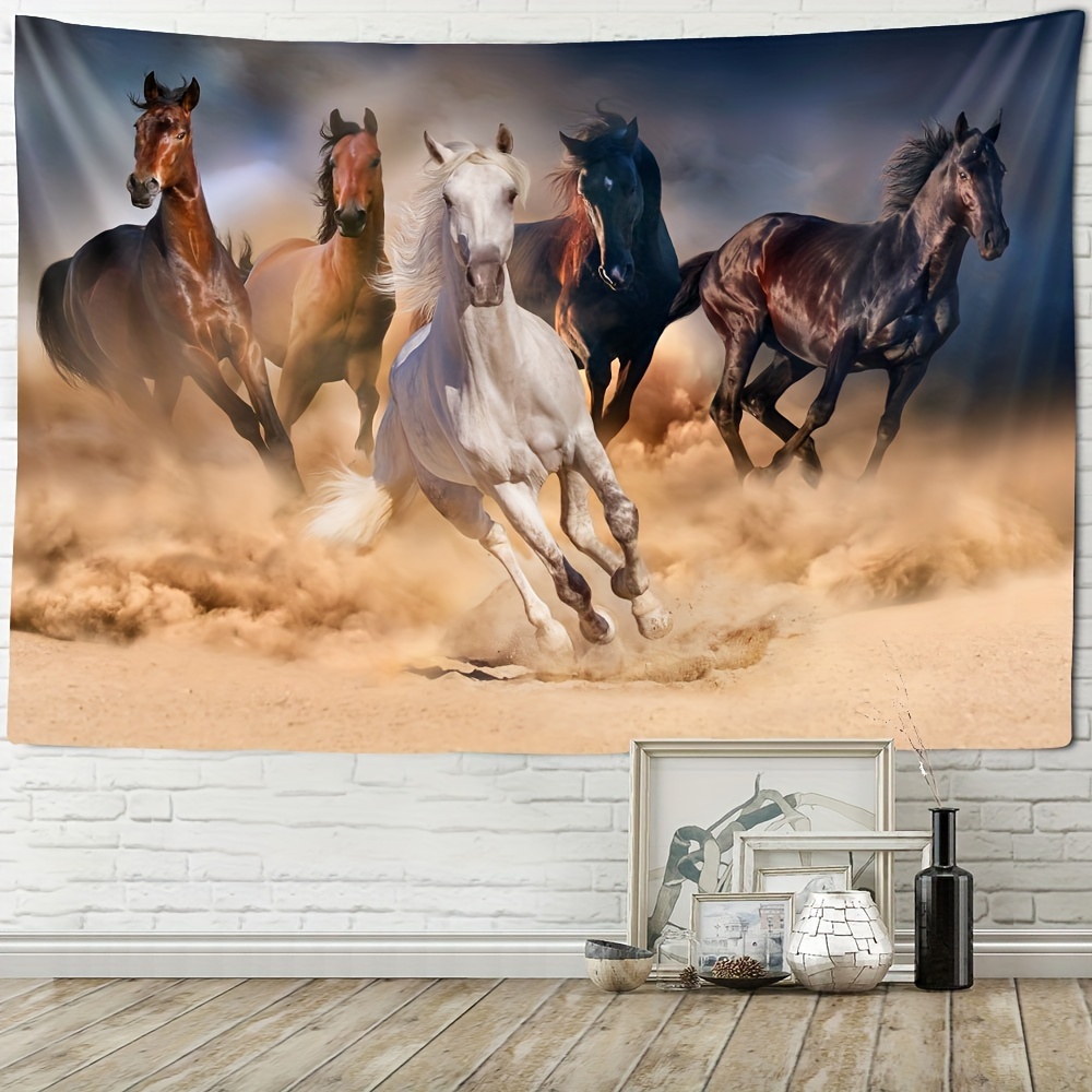 タペストリー vibrant animal print wall hanging living room bedroom fabric