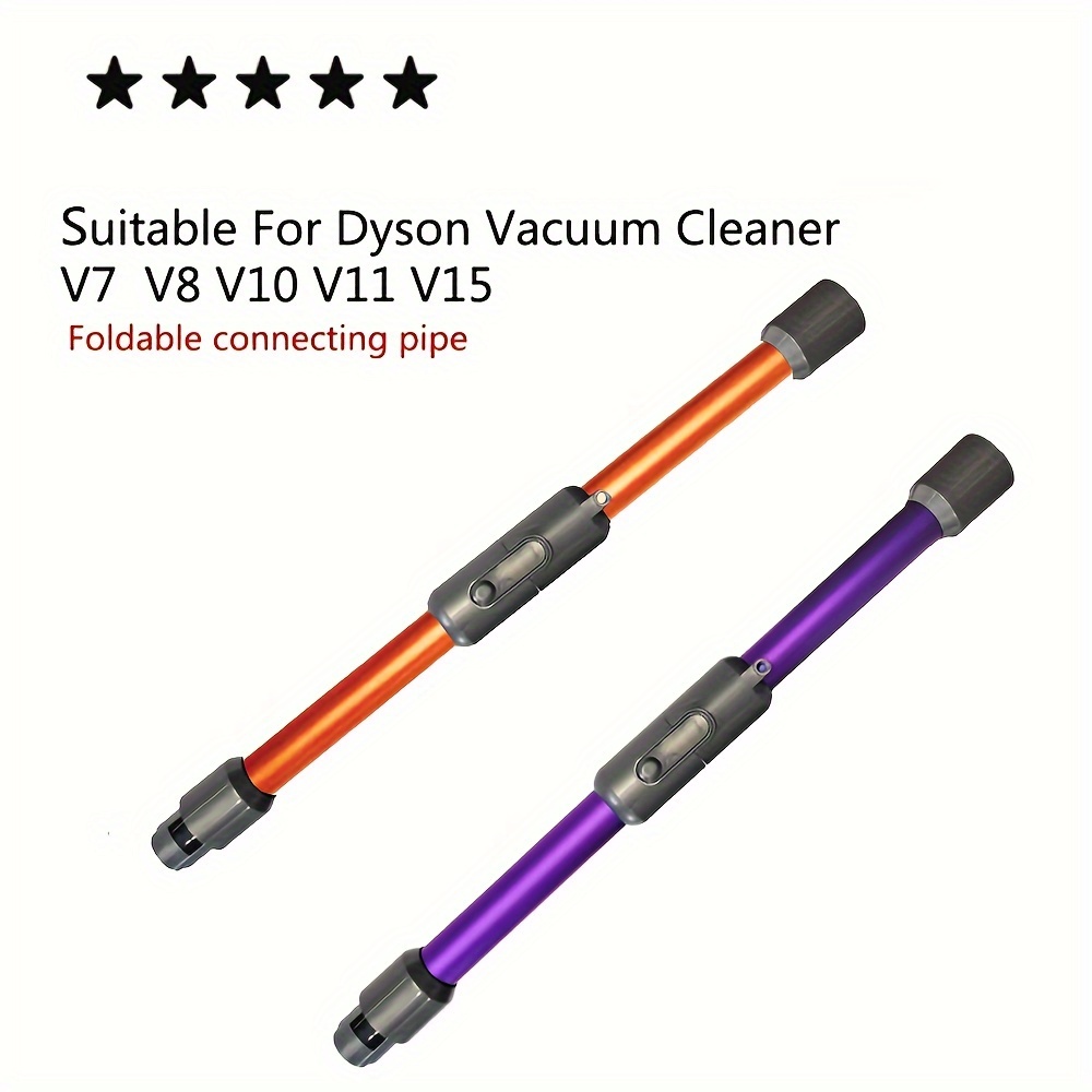 

Foldable Metal Conductive Extension Rod For Dyson Vacuum Cleaners - Compatible With V7, V8, V10, V11, V15 Series