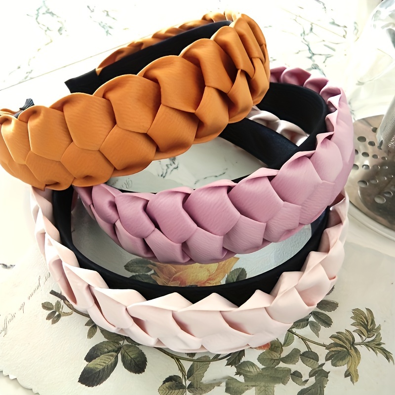vibrant chic wide twist braid headband women - Temu Bahrain