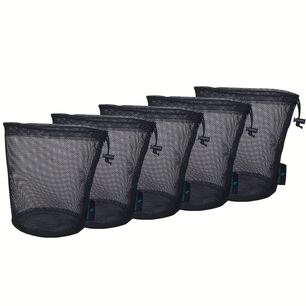Voyage Durable Nylon Mesh Drawstring Laundry Bags Storage Bag Travel Stuff Sack (5pcs/lot)