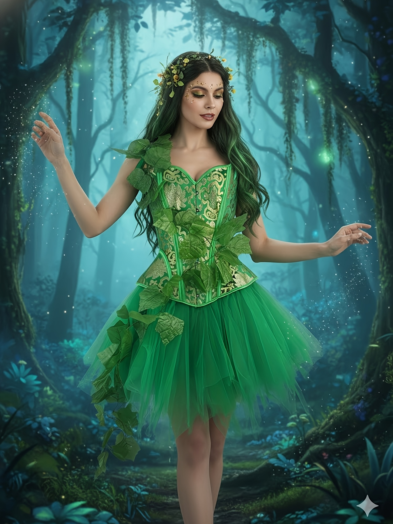 fairy elf dress 3pc Green Fairy Elf Costume for Kids & Adults – Redstar Fancy Dress main image 0