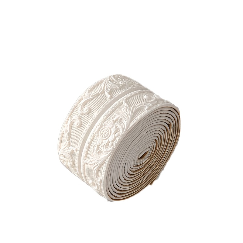 TEMU 1 Roll Self-adhesive Edge Strip - Foam Corner Decorative Strip, Peel-and-stick Wallpaper Border, Suitable For Ceilings, Offices, , Living Rooms,