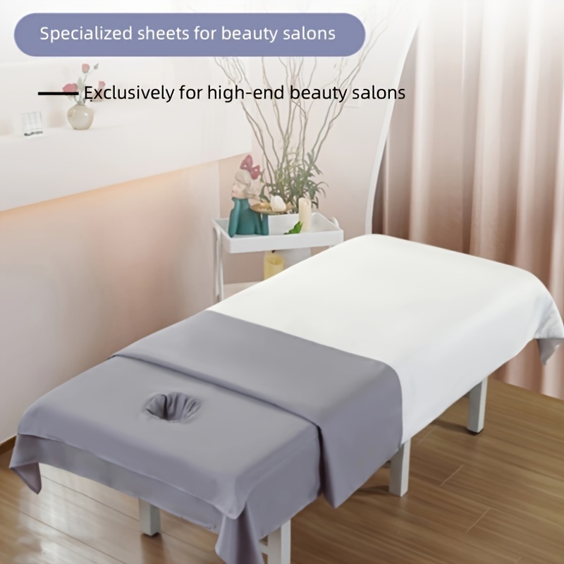 Spa Bed Sheets Holes Soft Skin friendly Machine Washable Temu South