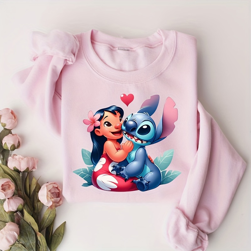 stitch lilo cute cartoon iron on heat transfer stickers t shirt iron on patches colorful design heat tran sticker decals clothing pillow covers jackets backpack decoration diy supplies