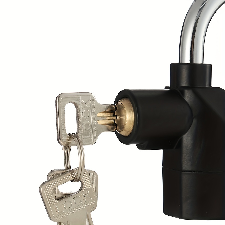 puerta de seguridad   resistente con sensor de movimiento y   fuerte - candado antirrobo para puertas,  , bicicletas, muebles - funciona con pilas (  2 pilas no recargables), cerraduras para el hogar Detalles del producto 9